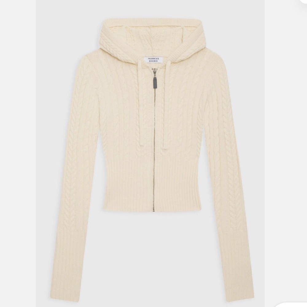 Frankie’s Bikinis Aimee Cable Knit Hoodie